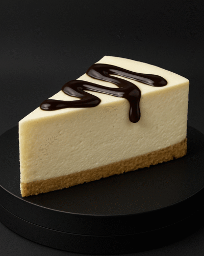 Cheesecake Slice with Blueberry Topping